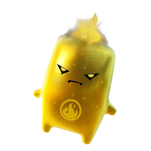 Gold Fire Sprite Fortnite Sprite Gold collection card